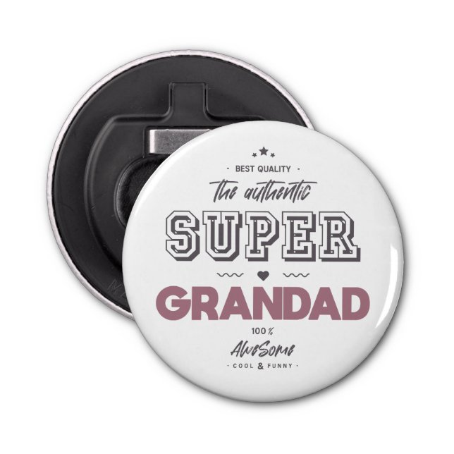 The authentic super grandad bottle opener (Front)