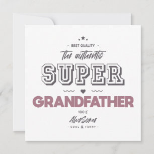 the authentic super grandfather card