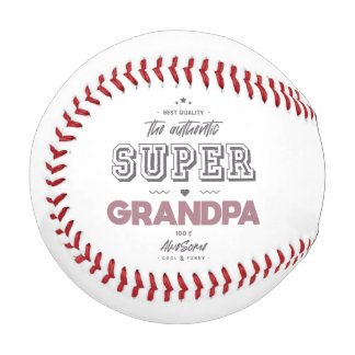 The authentic super grandpa baseball