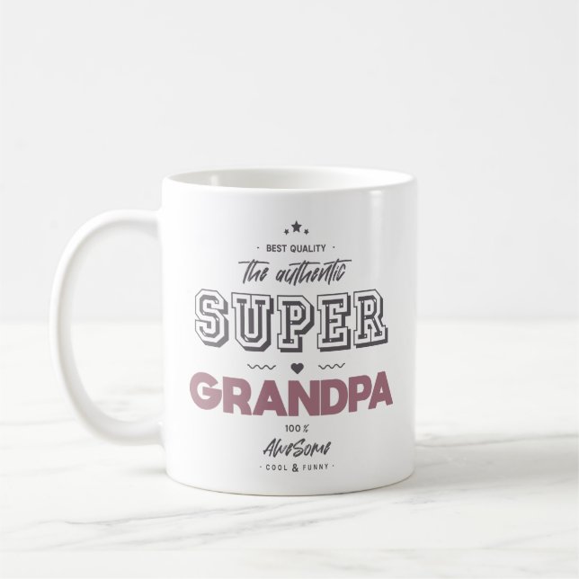 The authentic super grandpa coffee mug (Left)