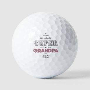 The authentic super grandpa golf balls