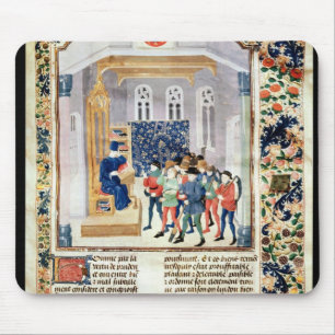 The Author Presenting his Book to the Peasants Mouse Pad