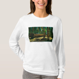 The Auto Log in Giant Forest, Redwoods T-Shirt