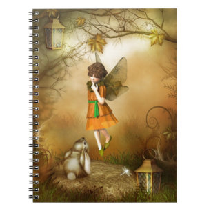 The Autumn Fairy Spiral Notebook