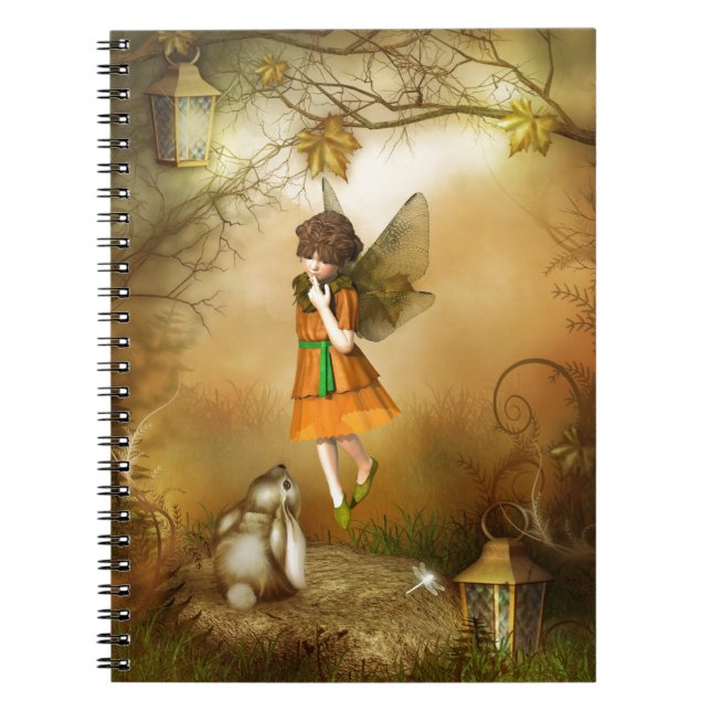 The Autumn Fairy Spiral Notebook (Front)