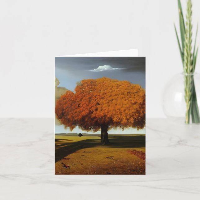 The Autumn Oak Fine Art Note Cards (Front)