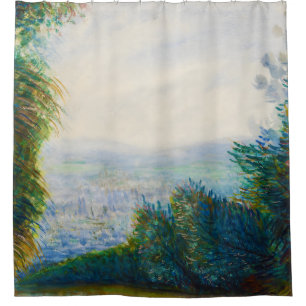 The Auvers Valley on the Oise River Renoir Shower Curtain