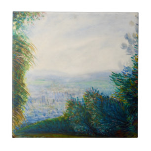The Auvers Valley on the Oise River Renoir Tile