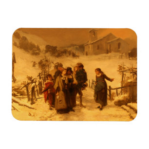 The Avalanche (by Gerolamo Induno) Magnet