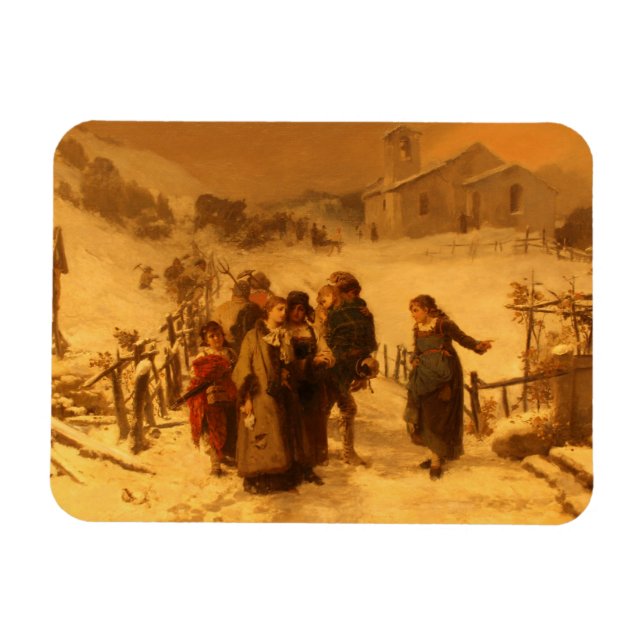 The Avalanche (by Gerolamo Induno) Magnet (Horizontal)