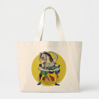 The avatar Narasimha Large Tote Bag