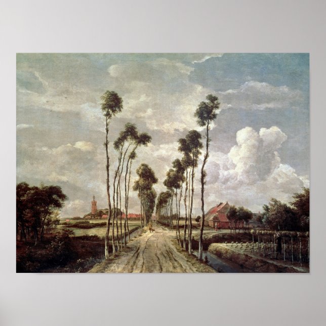 The Avenue at Middelharnis, 1689 Poster (Front)