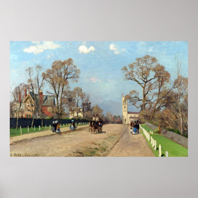 The Avenue, Sydenham  Camille Pissarro   Poster (Front)