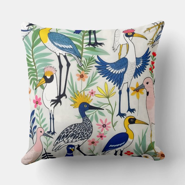 The Aviary Almanac Cushion (Back)