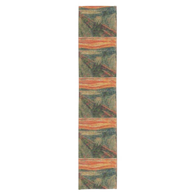 The Avocado Scream Fine Art Vegan Spoof  Short Table Runner (Front)