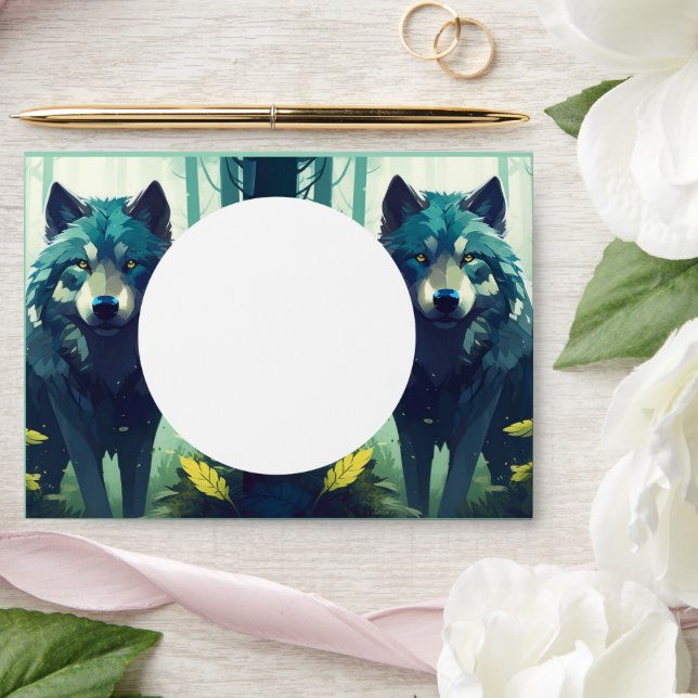 The Awe of Wolves and Nature Envelope (Wedding)