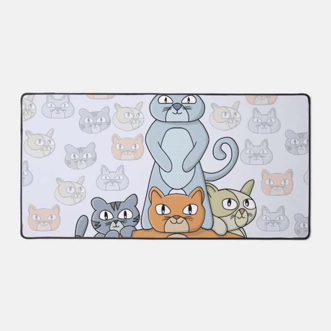 The Awesome Cats Desk Mat (Front)