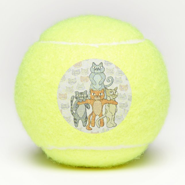 The Awesome Cats Tennis Balls (Front)