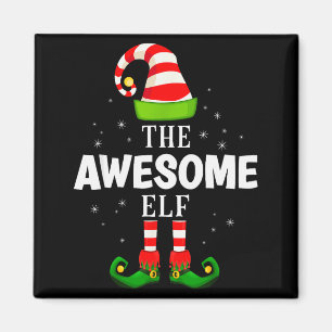 The Awesome Elf Christmas Pjs Matching Pajama  Magnet