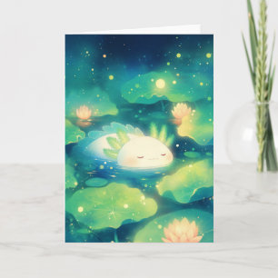The Axolotl Floral Dream Card