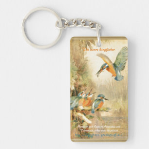 "The azure kingfisher" Key Ring
