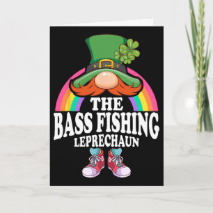 The B Fishing Leprechaun St Patricks Day Costume Card