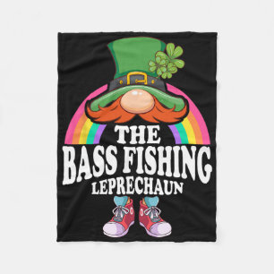 The B Fishing Leprechaun St Patricks Day Costume Fleece Blanket