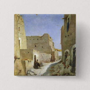 The Bab-El-Gharbi Road, Laghouat, 1859 15 Cm Square Badge