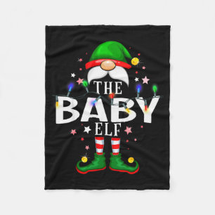 The Baby Elf Christmas Family Pajama Party Fleece Blanket