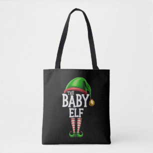 The Baby Elf Group Matching Family Christmas  Tote Bag