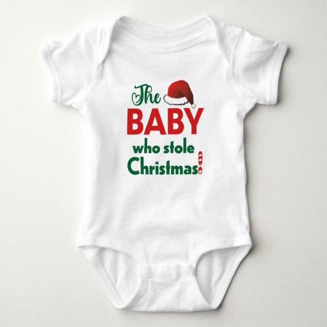 The Baby who stole Christmas Baby Bodysuit (Front)