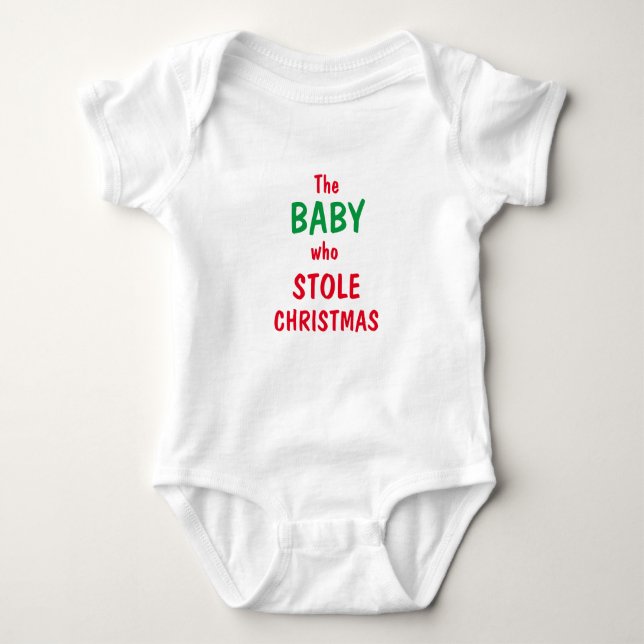 The Baby Who Stole Christmas Baby Bodysuit (Front)