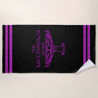 The Bacchanalia Affair beach towel