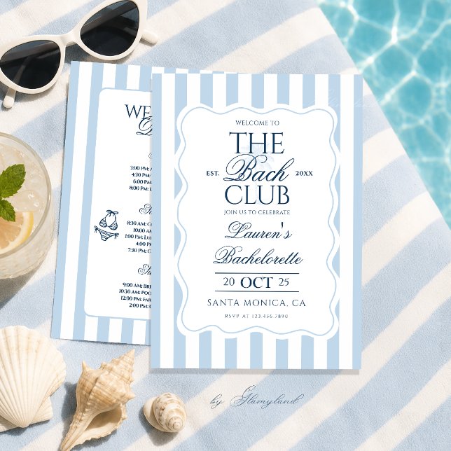 The Bach Club Bachelorette  Invitation (Creator Uploaded)