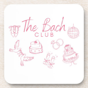 The Bach Club – Bachelorette Party Design  Coaster
