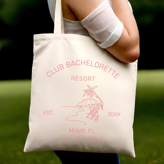 The Bach Club Bachelorette Party Favours Bridesmai Tote Bag (Creator Uploaded)