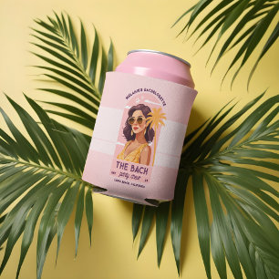 The Bach Party Crew Retro Woman Bachelorette Party Can Cooler