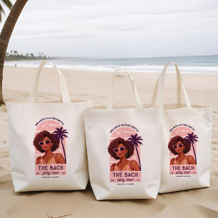 The Bach Party Crew Retro Woman Bachelorette Party Tote Bag