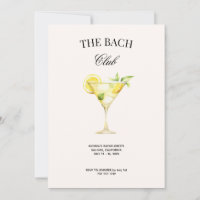 The Bach Social Club Lemon Cocktail w/QR Code