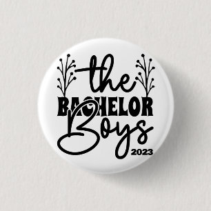'The Bachelor Boys', Party, Customisable, Stag Do 3 Cm Round Badge