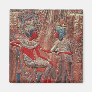 The back of the throne of Tutankhamun Magnet