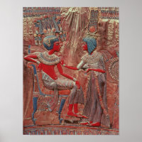 The back of the throne of Tutankhamun