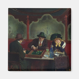 The Backgammon Players Magnet