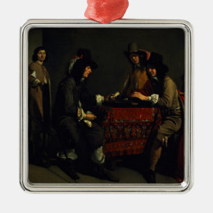 The Backgammon Players Metal Tree Decoration