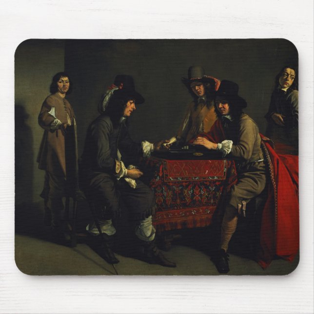 The Backgammon Players Mouse Pad (Front)