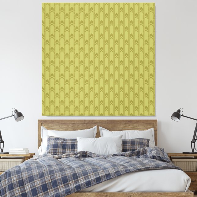 The Backrooms Canvas Print (Insitu(Bedroom))