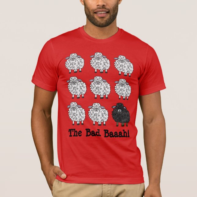 The Bad Sheep in The Family T-shirt (Front)