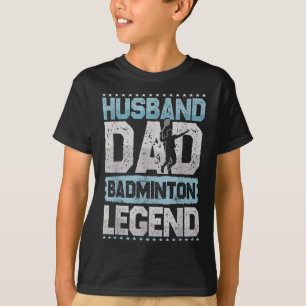 The Badminton Legends Retro Shuttle Mens Badminton T-Shirt