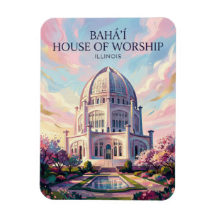 The Bahá'í House of Worship USA Magnet