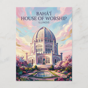 The Bahá'í House of Worship USA Postcard